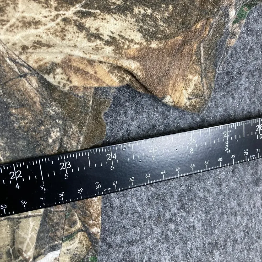Realtree T-Shirt Mens XL Camo Short Sleeve Hunting Scent‎ Factor Logo